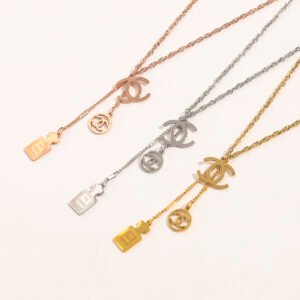 Chanel Necklace NO:ZG1188 Material:stainless
