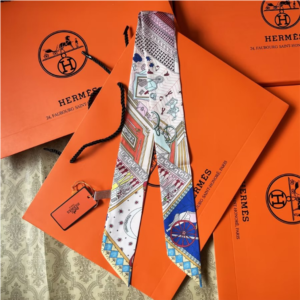 Hermes Ribbon scarf NO:SS16 Material:Satin