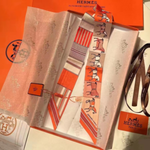 Hermes Ribbon scarf NO:SS48 Material:Satin