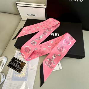 Chanel Ribbon scarf NO:SS186 Material:Satin
