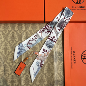 Hermes Ribbon scarf NO:SS66 Material:Satin