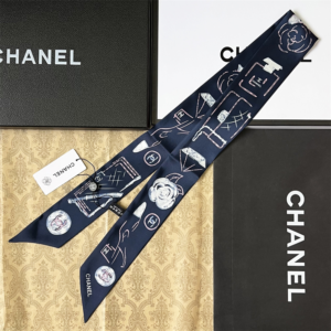 Chanel Ribbon scarf NO:SS07 Material:Satin