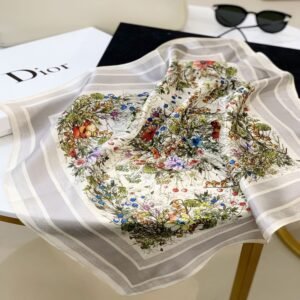 Dior Square scarf NO:SF019 Material:Satin