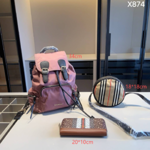 Burberry Combination bag NO:YC-X874 Material:Microfiber leather