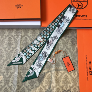 Hermes Ribbon scarf NO:SS102-1 Material:Satin