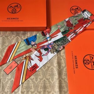Hermes Ribbon scarf NO:SS333 Material:Satin