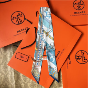 Hermes Ribbon scarf NO:SS22 Material:Satin