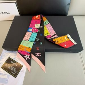 Chanel Ribbon scarf NO:SS149 Material:Satin