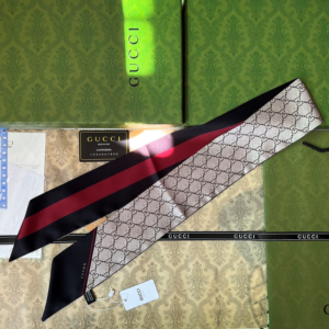 Gucci Ribbon scarf NO:SS152-3 Material:Satin