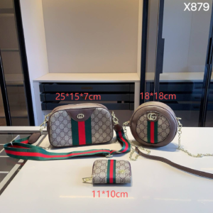 Gucci Combination bag NO:YC-X879 Material:Microfiber leather