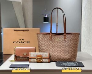Coach Combination bag NO:YC-058-4 Material:Microfiber leather