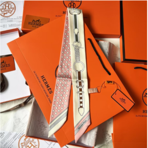 Hermes Ribbon scarf NO:SS44 Material:Satin