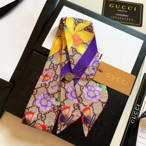 Gucci Ribbon scarf NO:SS119-2 Material:Satin