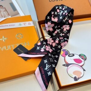 Louis vuitton Ribbon scarf NO:SS370 Material:Satin