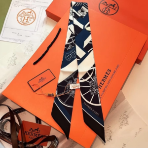 Hermes Ribbon scarf NO:SS46 Material:Satin