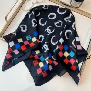 Chanel Square scarf NO:SF064 Material:Satin