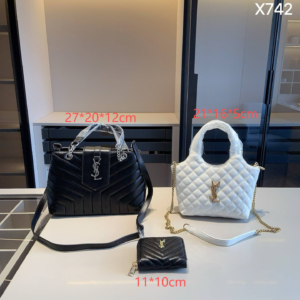 Saint laurent Combination bag NO:YC-X742 Material:Microfiber leather