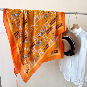 Hermes Squre scarf NO:SF059 Material:Satin