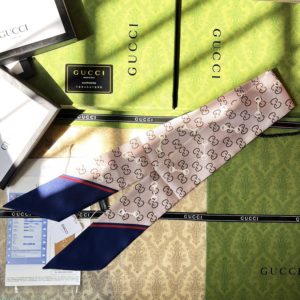 Gucci Ribbon scarf NO:SS262-2 Material:Satin