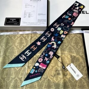 Chanel Ribbon scarf NO:SS146 Material:Satin