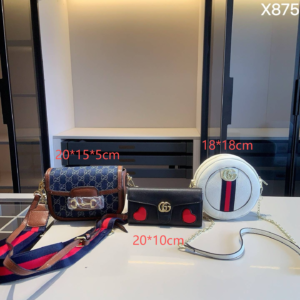 Gucci Combination bag NO:YC-X875 Material:Microfiber leather