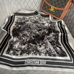 Dior Square scarf NO:SF026 Material:Satin