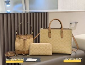 Coach Combination bag NO:YC-066 Material:Microfiber leather
