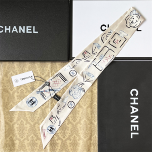 Chanel Ribbon scarf NO:SS08 Material:Satin