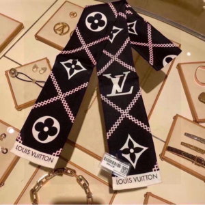 Louis vuitton Ribbon scarf NO:SS341 Material:Satin