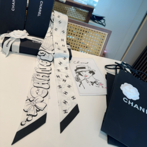 Chanel Ribbon scarf NO:SS101 Material:Satin