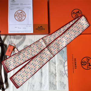 Hermes Ribbon scarf NO:SS220 Material:Satin
