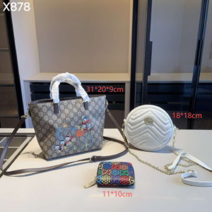 Gucci Combination bag NO:YC-X878 Material:Microfiber leather