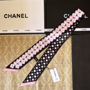 Chanel Ribbon scarf NO:SS178 Material:Satin