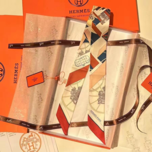 Hermes Ribbon scarf NO:SS49 Material:Satin