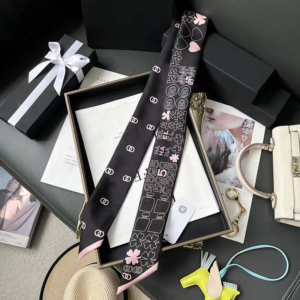 Chanel Ribbon scarf NO:SS379 Material:Satin
