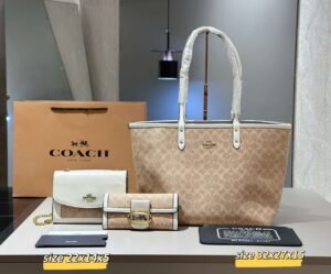 Coach Combination bag NO:YC-058-3 Material:Microfiber leather