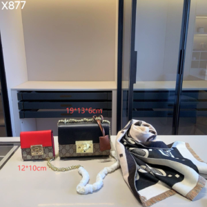 Gucci Combination bag NO:YC-X877 Material:Microfiber leather