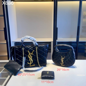 Saint laurent Combination bag NO:YC-X886 Material:Microfiber leather