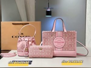 Coach Combination bag NO:YC-059-3 Material:Microfiber leather