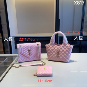 Saint laurent Combination bag NO:YC-X817 Material:Microfiber leather