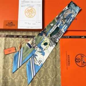 Hermes Ribbon scarf NO:SS332 Material:Satin