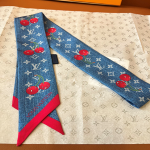 Louis vuitton Ribbon scarf NO:SS373 Material:Satin