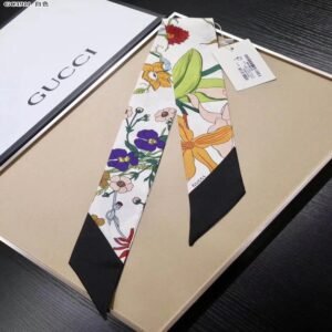 Gucci Ribbon scarf NO:SS118 Material:Satin