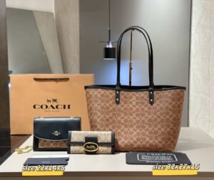 Coach Combination bag NO:YC-058-8 Material:Microfiber leather