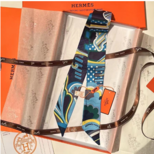 Hermes Ribbon scarf NO:SS59 Material:Satin