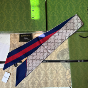 Gucci Ribbon scarf NO:SS152-4 Material:Satin