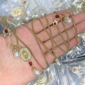 Alexander mcqueen Necklace NO:Y147178 Material:copper+18k gold