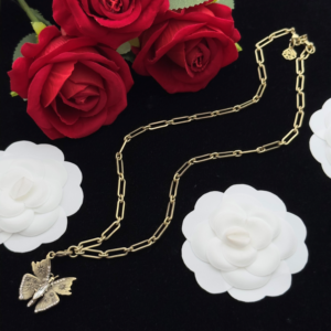 Alexander mcqueen Necklace NO:Y144204-1 Material:copper+18k gold