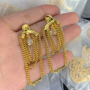 Celine Earring NO:Y172543 Material:copper+18k gold