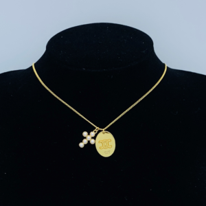Celine Necklace NO:Y163728 Material:copper+18k gold